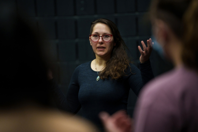 Marina Tsaplina talks to Theater Studies students