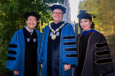 Ken, President Price, and Eshter