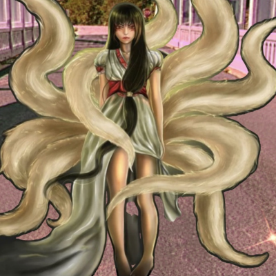 illustration of a fairy sprite character with multiple flowing apendages